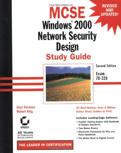 Mcse Windows 2000 Network Security Design Study Guide 2nd Gary Govanus