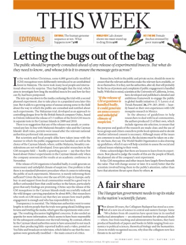Nature Nature Magazine V470 No7333 Pages 139300 2011 February 10 Philip Campbell