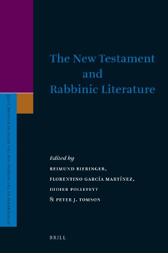 The New Testament And Rabbinic Literature Supplements To The Journal For The Study Of Judaism Reimund Bieringer