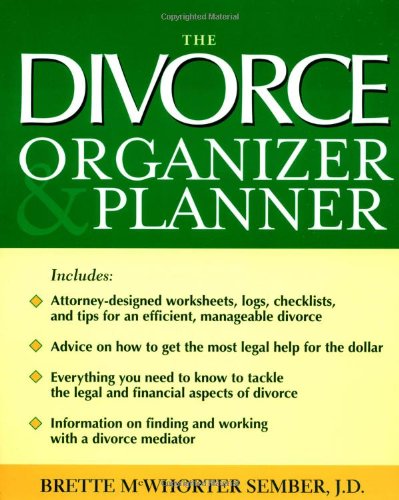 The Divorce Organizer Planner 1st Edition Brette Sember
