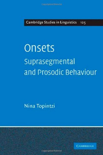 Onsets Suprasegmental And Prosodic Behaviour Nina Topintzi