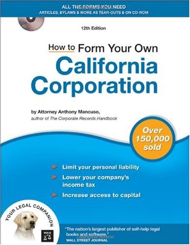 How To Form Your Own California Corporation 12th Anthony Mancuso Attorney