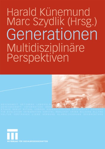 Generationen Multidisziplinare Perspektiven Harald Kunemund