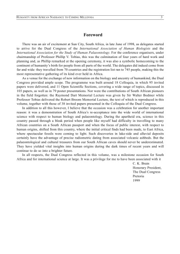 Humanity From African Naissance To Coming Millennia Colloquia In Human Biology And Palaeoanthropology Phillip V Tobias