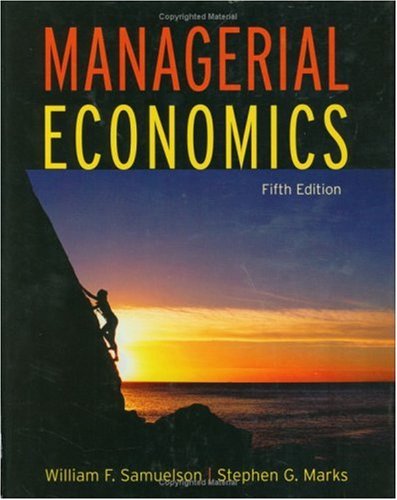 Managerial Economics 5th Edition William F Samuelson Stephen G Marks