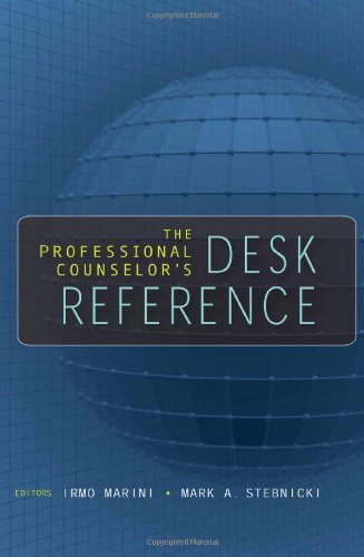 The Professional Counselors Desk Reference 1st Edition Dr Irmo Marini Phd