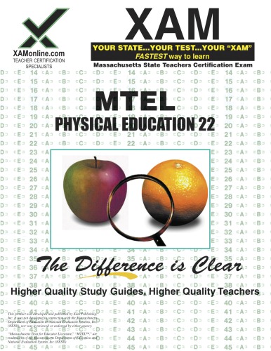 Mtel Physical Education 22 Teacher Certification Test Prep Study Guide 2nd Edition Xam Mtel Sharon Wynne