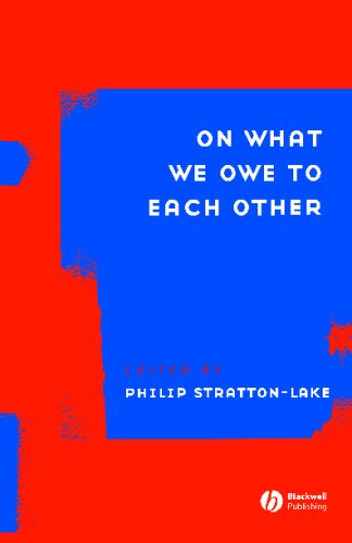 On What We Owe To Each Other Ratio Special Issues 1st Edition Philip Strattonlake