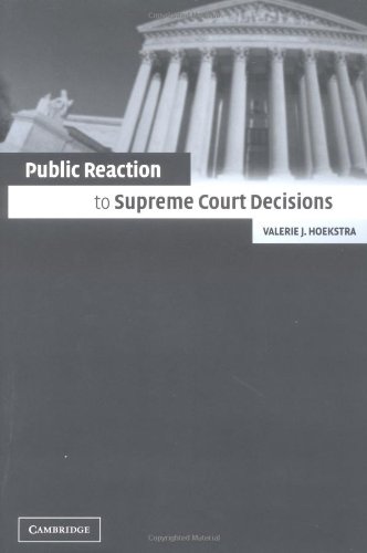 Public Reaction To Supreme Court Decisions Valerie J Hoekstra