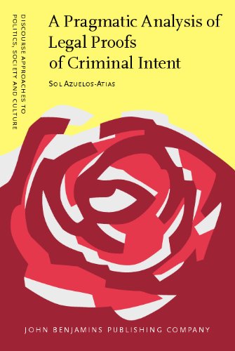 A Pragmatic Analysis Of Legal Proofs Of Criminal Intent Sol Azuelosatias