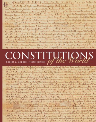 Constitutions Of The World 3rd Edition Robert L Maddex