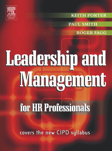 Leadership And Management For Hr Professionals Keith Porter Paul Smith