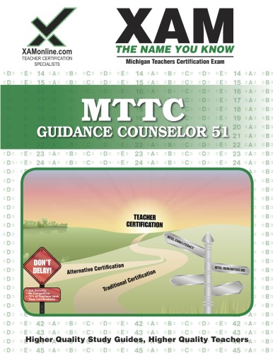 Mttc Guidance Counselor 51 Teacher Certification 2nd Edition Xam Mttc Sharon Wynne