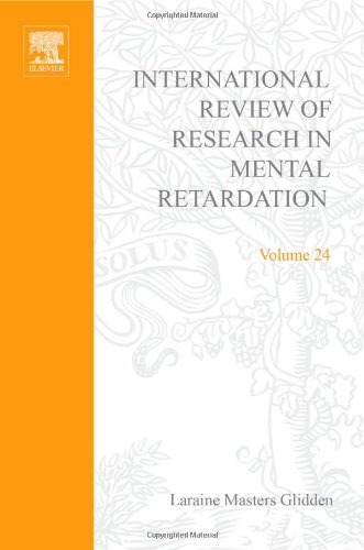International Review Of Research In Mental Retardation Vol 24 1st Laraine Masters Glidden Ed