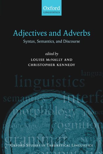 Adjectives And Adverbs Syntax Semantics And Discourse Louise Mcnally