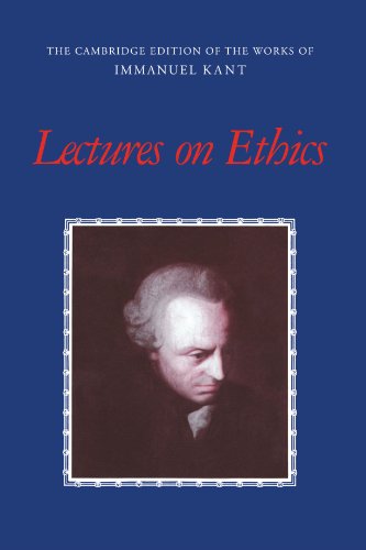 Lectures On Ethics Immanuel Kant