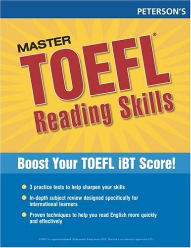 Master The Toefl Reading Skills Petersons Master The Toefl Reading Skills 1st Edition Thomson Arco