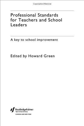 Professional Standards For Teachers And School Leaders A Key To School Improvement Howard Green