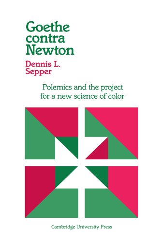 Goethe Contra Newton Polemics And The Project For A New Science Of Color Dennis L Sepper