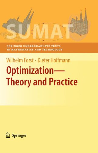 Optimizationtheory And Practice 1st Edition Wilhelm Forst