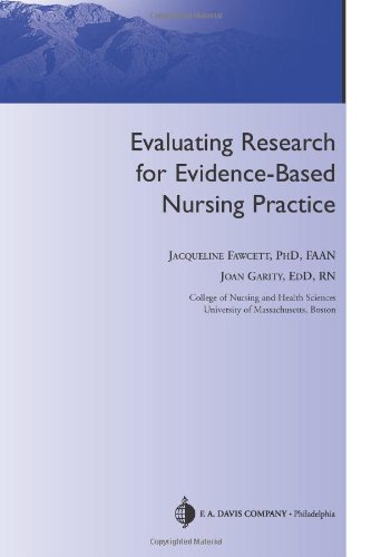 Evaluating Research For Evidencebased Nursing Practice 1st Edition Jacqueline Fawcett
