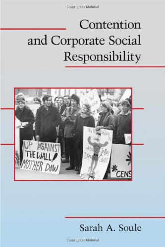 Contention And Corporate Social Responsibility 1st Edition Sarah A Soule