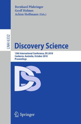 Discovery Science 13th International Conference Ds 2010 Canberra Australia October 68 2010 Proceedings 1st Edition Albert Bifet