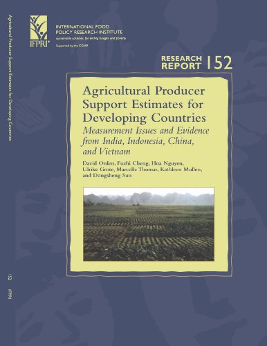 Agricultural Producer Support Estimates For Developing Countries Measurement Issues And Evidence From India Indonesia China And Vietnam Ifpri