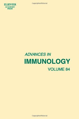 Advances In Immunology 84 1st Edition Frederick W Alt