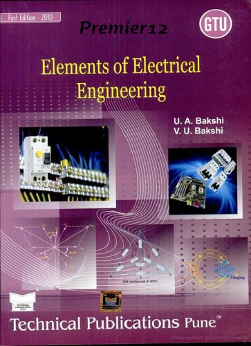 Elements Of Electrical Engineering Uabakshi Vubakshi