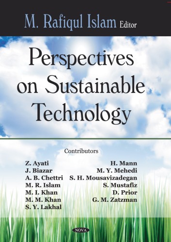 Perspectives On Sustainable Technology M Rafiqul Islam