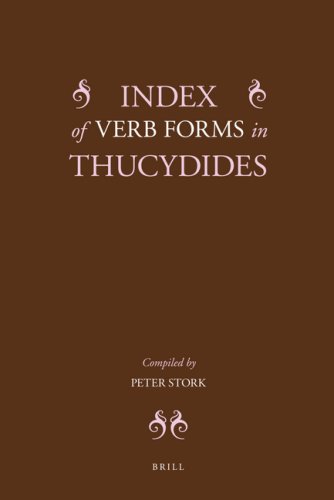 Index Of Verb Forms In Thucydides Peter Stork