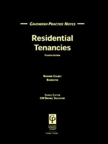 Practice Notes Residential Tenancies 4th Edition Colbey