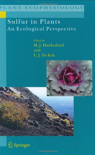 Sulfur In Plants An Ecological Perspective 1st Edition Malcolm J Hawkesford Auth