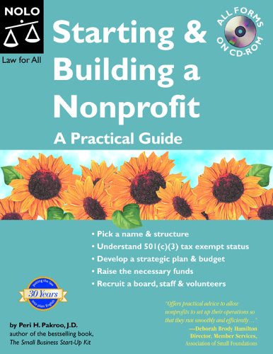 Starting Building A Nonprofit A Practical Guide Peri Pakroo
