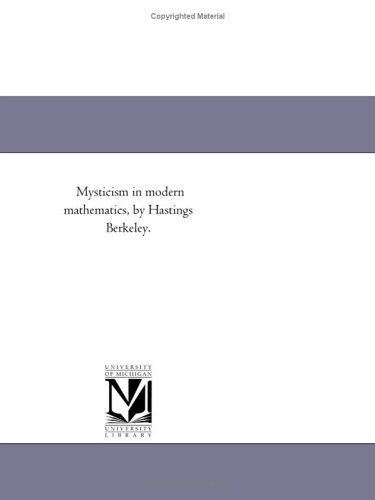 Mysticism In Modern Mathematics Hastings Berkeley