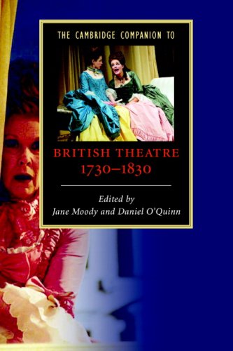The Cambridge Companion To British Theatre 17301830 Cambridge Companions To Literature Daniel Oquinn