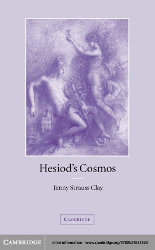 Hesiods Cosmos Jenny Strauss Clay