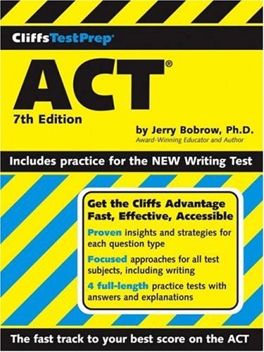 Cliffstestprep Act Cliffs Test Prep Act 7th Edition Jerry Phd Bobrow
