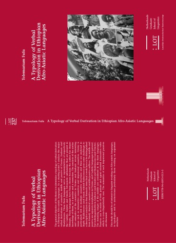 A Typology Of Verbal Derivation In Ethiopian Afroasiatic Languages Tolemariam Fufa