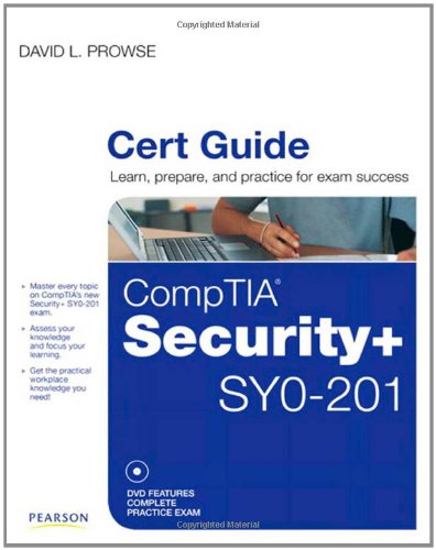 Comptia Security Syo201 Cert Guide 1st Edition David L Prowse
