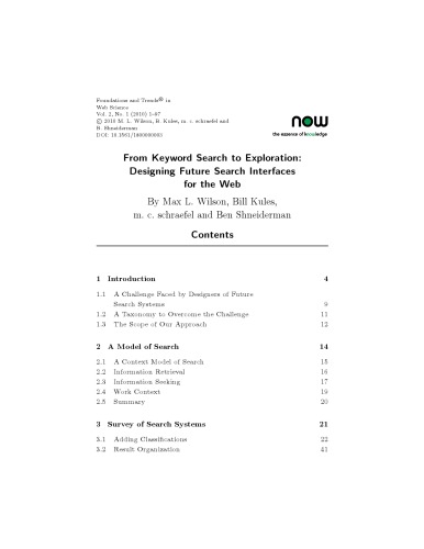 From Keyword Search To Exploration Max L Wilson Bill Kules Mc Schraefel