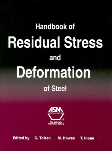 Handbook Of Residual Stress And Deformation Of Steel G Totten