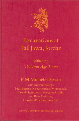 Culture And History Of The Ancient Near East 111 Excavations At Tall Jawa Jordan Volume 1 The Iron Age Town P M Michele Daviau