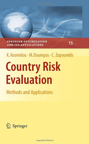 Country Risk Evaluation 1st Edition Kyriaki Kosmidou Michael Doumpos