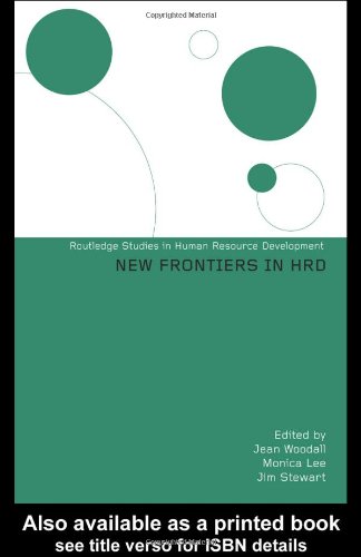 New Frontiers In Human Resource Development Routledge Studies In Human Resource Development 1st Edition Jean Woodall