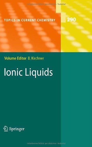 Ionic Liquids 1st Edition Kirchner Barbara Ed