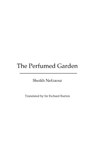 The Perfumed Garden Sheikh Nefzaoui