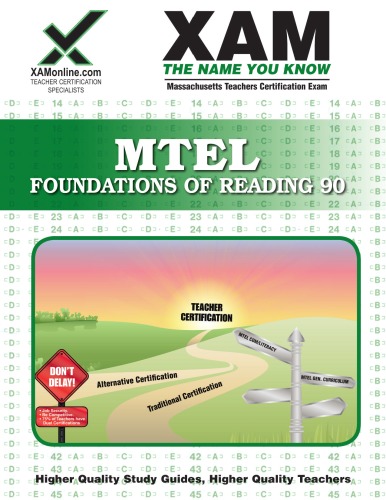 Mtel Foundations Of Reading 90 Teacher Certification 2nd Edition Xam Mtel Sharon Wynne