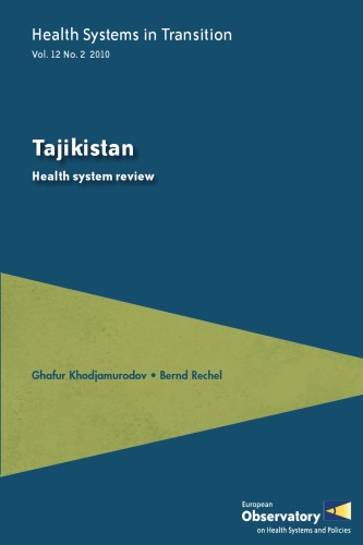 Tajikistan Health System Review Ghafur Khodjamurodov Bernd Rechel